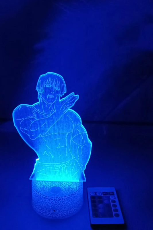 Lámpara LED 3D Jujutsu Kaisen Toji Fushiguro