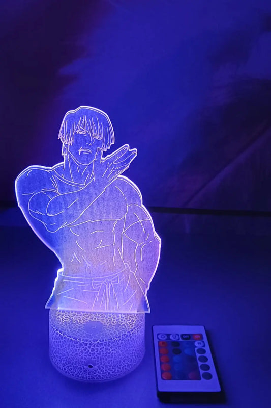 Lámpara LED 3D Jujutsu Kaisen Toji Fushiguro